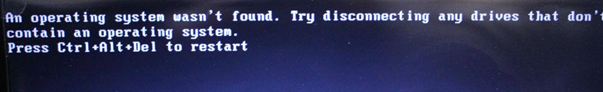 윈도우 10  An operating system wasn’t found. Try disconnecting any drives that don't contain an operating system 해결법