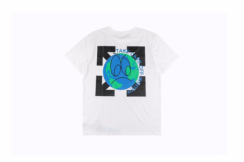 [OFF WHITE] 오프화이트 테이크 케어 반팔 티셔츠 (2 COLOR)