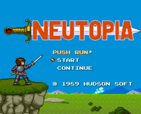 뉴토피아 - ニュートピア Neutopia (PC 엔진 PCエンジン PC Engine)