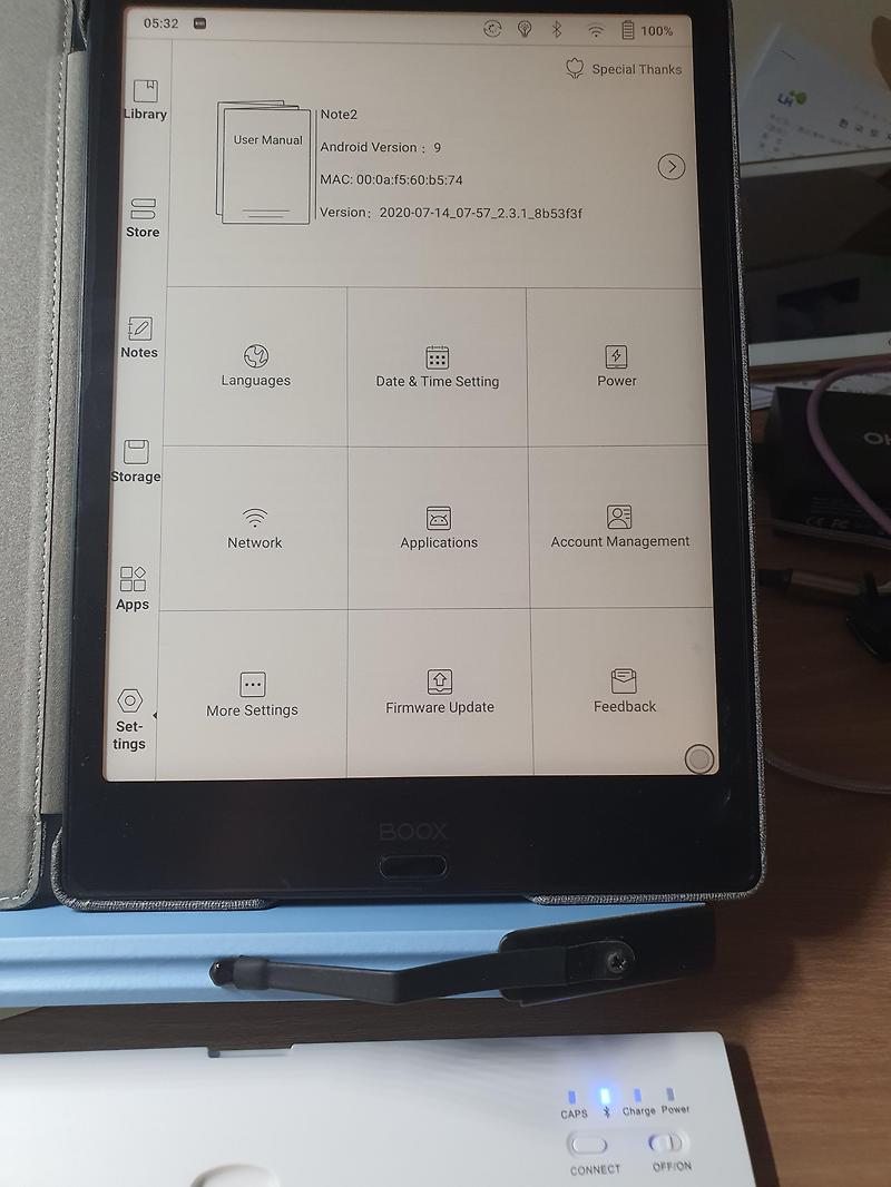 오아 접이식 블루투스 키보드로 리디북스 앱에 독서 메모 남기기 - 이렇게 편할 수 있을까? (With오닉스 노트2)