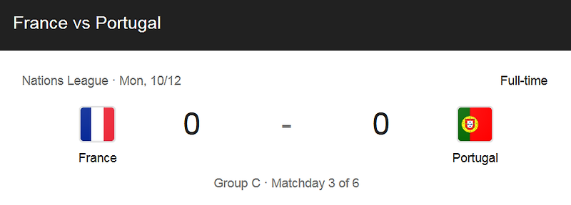 20/21 네이션스리그 - 프랑스 VS 포르투갈 (0 : 0) 하이라이트