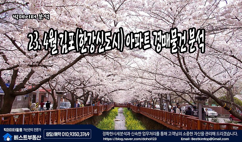 23.4월 김포(한강신도시) 아파트 경매물건 분석 !!!