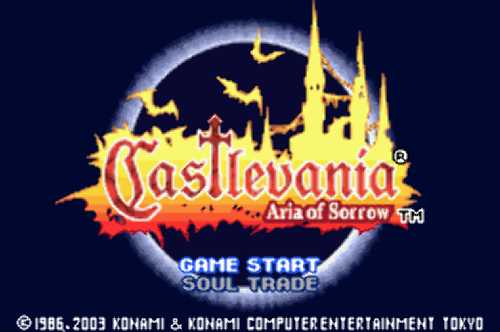 게임보이 어드밴스 / GBA - 캐슬바니아 아리아 오브 스로우 개조롬 (Castlevania Aria of Sorrow Genya Arikado Hack Version1.2)