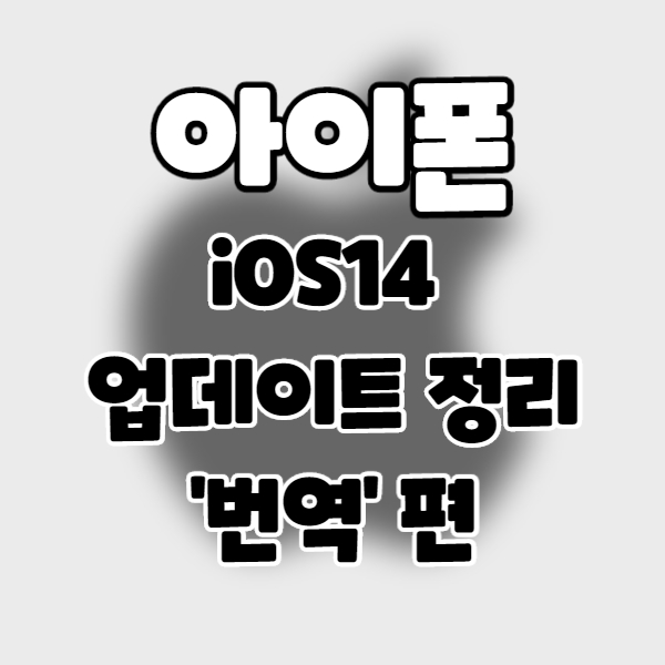 iphone/iOS14] 아이폰 업데이트 정리 6. 번역 편.