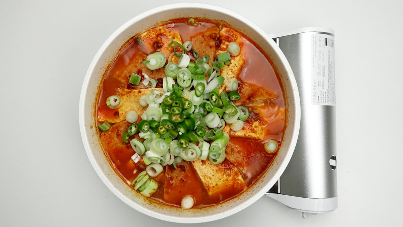 스팸두부짜글이 레시피 - 짜글이 초간단 양념장 |Korean food spam recipe.Spicy spam stew| 백종원 짜글이찌개 만드는법