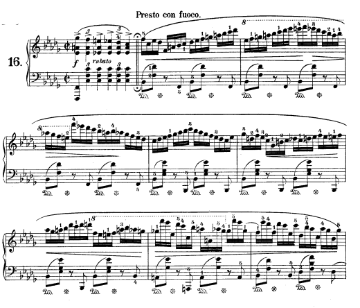 쇼팽 프렐류드 op28 no.16 Chopin - Prelude in B flat minor Op. 28 No. 16 악보 pdf