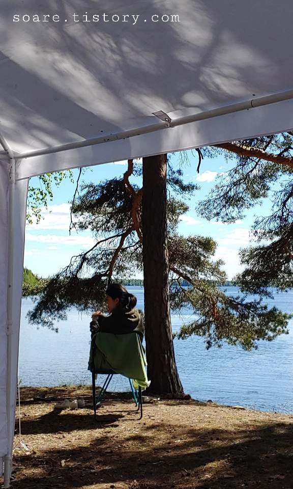 핀란드에서 국제결혼 #3 캠핑 허니문 둘째날, 핀란드 사람들