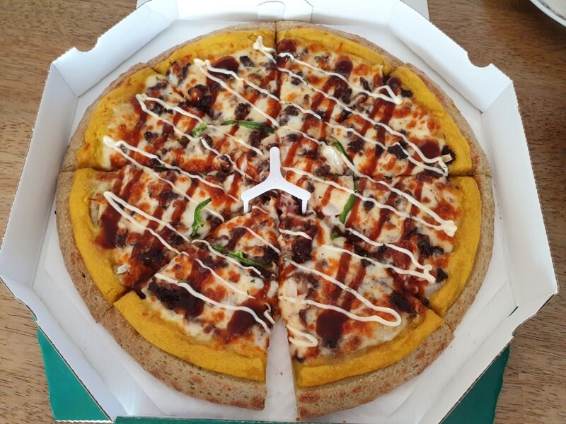 스테이크 불갈비 피자와 사이드 메뉴를 함께~ 피자마루