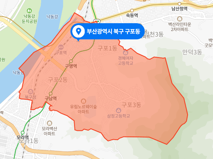 부산 북구 구포동 구남역 음주운전 차량 도주사건 (2021년 4월 11일)