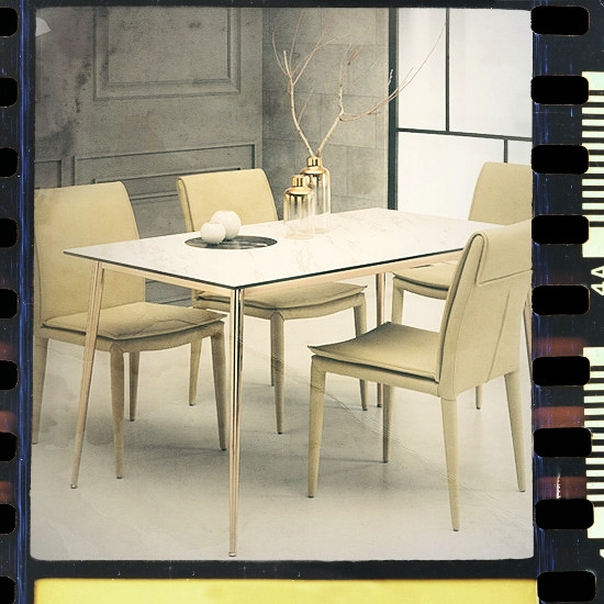 세라믹식탁 그리고 [로드퍼니처] 로얄 이태리 세라믹 식탁세트 /4인용/6인용, 1400사이즈-화이트 상판+의자(베이지)좋습니다