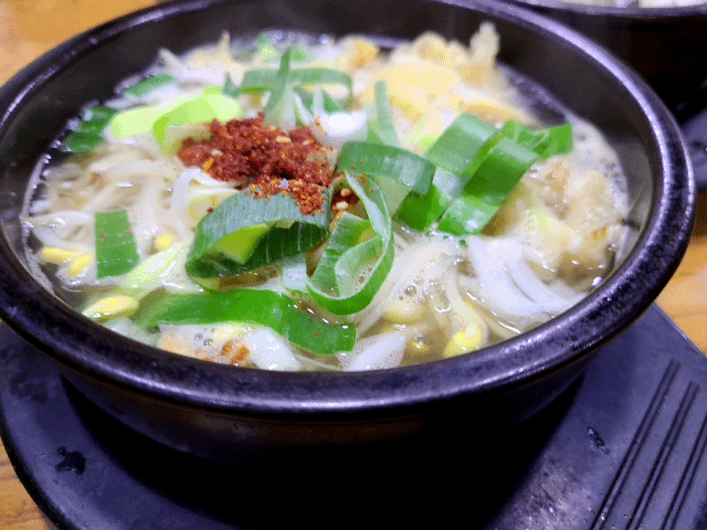 성남 모란역 24시 콩나물국밥 맛집 : 전주 콩뿌리 콩나물 국밥