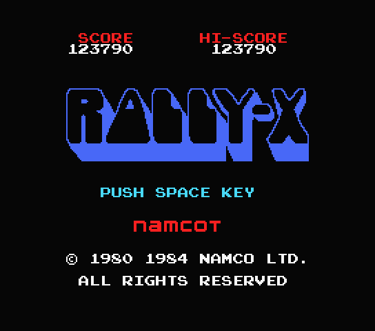 MSX / 재믹스 - 렐리X (Rally-X - ラリーX)