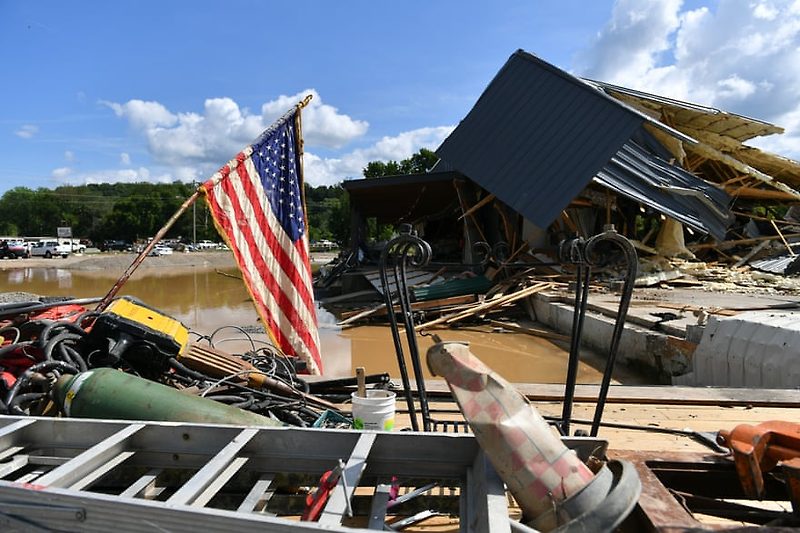 미국 테네시 홍수로 22명 사망 50명 실종