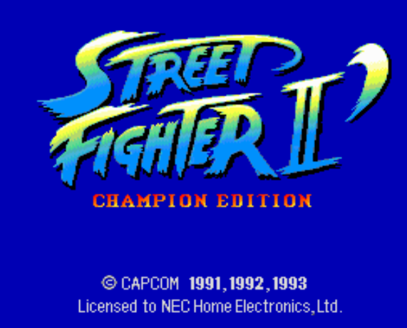 스트리트 파이터 2 대쉬 챔피언 에디션 - ストリートファイターII ダッシュ チャンピオンエディション Street Fighter II' Champion Edition (PC 엔진 PCエンジン PC Engine)