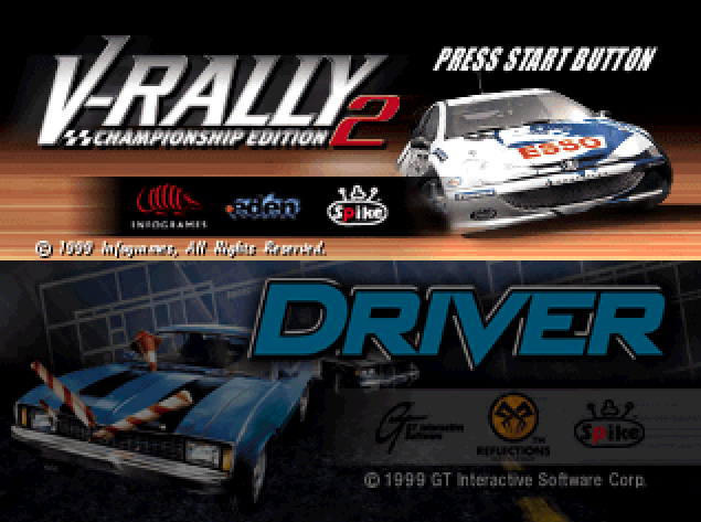 2 Demos in 1 Driver + ブイラリーチャンピオンシップエディション2 (플레이 스테이션 - PS - PlayStation - プレイステーション) BIN 파일 다운로드