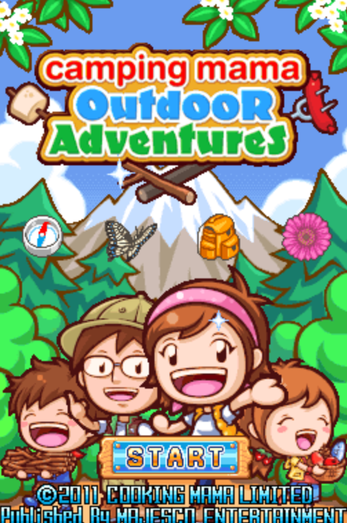 (NDS / USA) Camping Mama Outdoor Adventures - 닌텐도 DS 북미판 게임 롬파일 다운로드