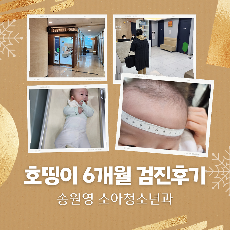 사랑하는 아들의 6개월 영유아 검진후기 (송원영 소아청소년과)