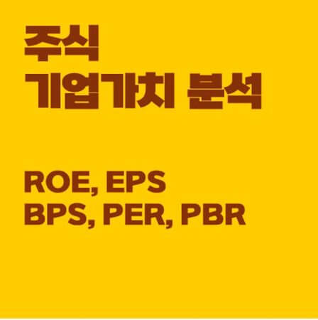 주식 기업가치 분석 지표 ROE, EPS, BPS, PER, PBR (Feat. 삼성SDI)