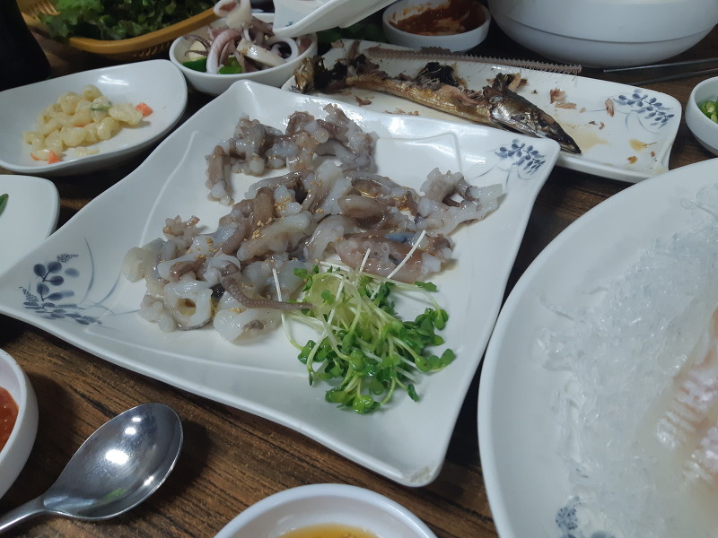 은평,불광,연신 맛집-연신내회수산-낙지 탕탕이(낙지회)