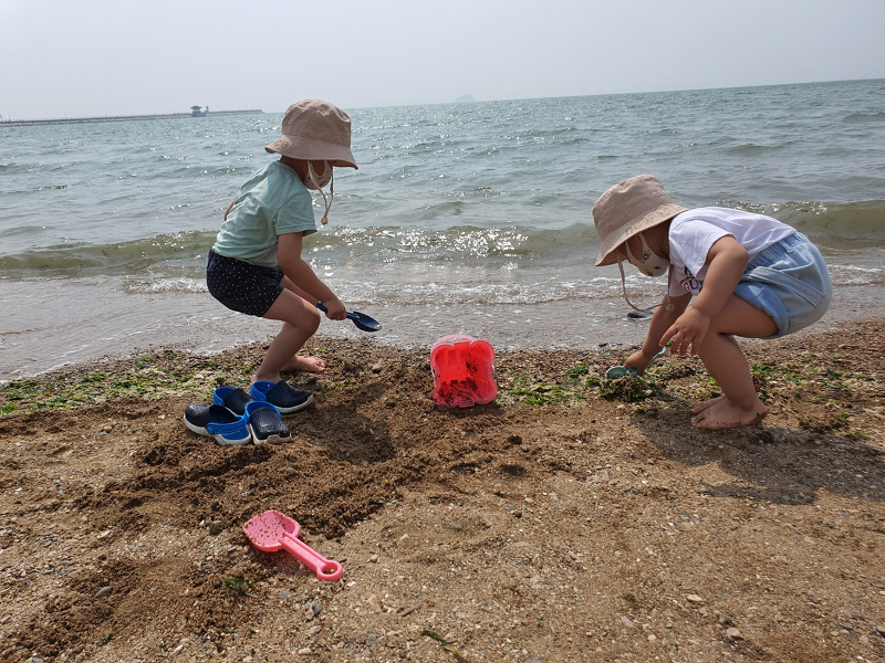 궁평리 해수욕장 :: 4살, 5살 아이들과 당일치기 여행