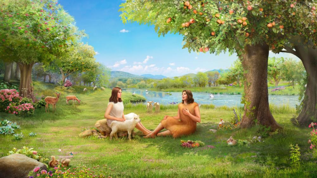 하나님이 아담과 하와에게 가죽옷을 지어 입히다