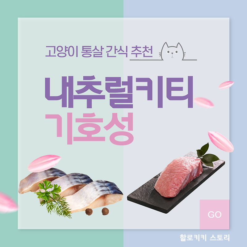 [고양이 간식 추천] 내추럴키티 스팀 참치 vs 고등어 기호성 테스트