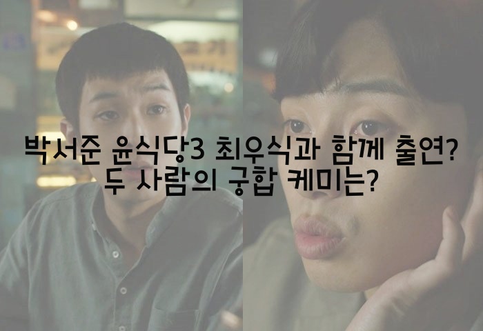 박서준 윤식당3 최우식과 함께 출연? 두 사람의 궁합 케미는?