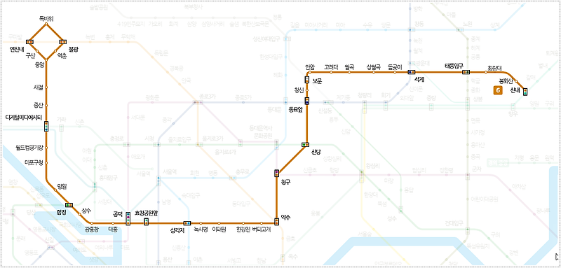 서울 지하철 6호선 시간표