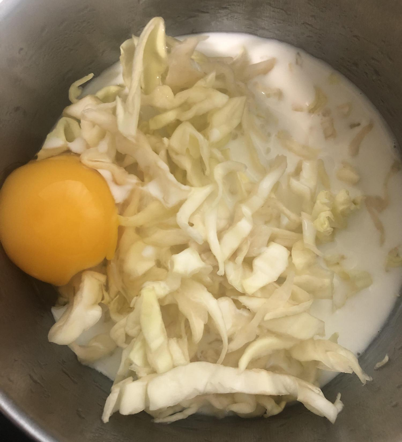 [도전 레시피] 아삭한 식감의 양배추 계란전 볶음 만들기(밑반찬, 다이어트, 간단 요리)
