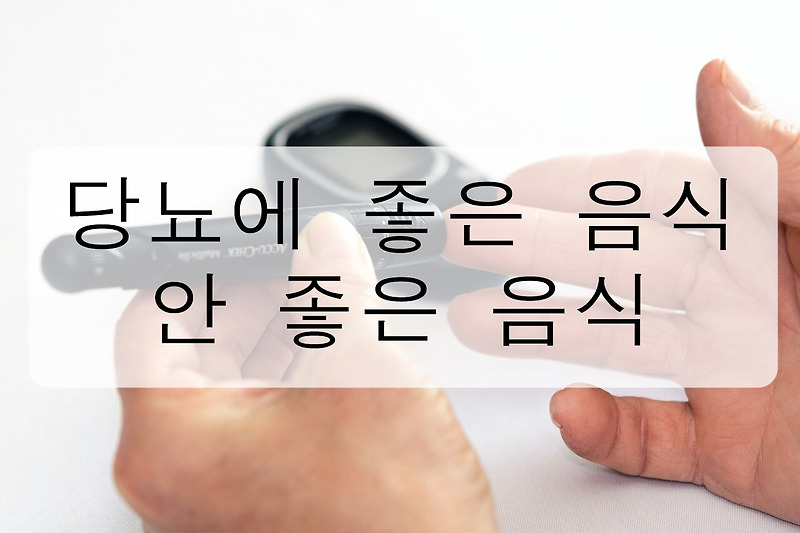 당뇨에 좋은 음식과 안 좋은 음식 총정리! (당뇨 수치, 당뇨 합병증)