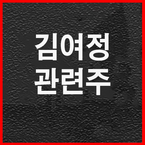 김여정 관련주(방산주,경협주)