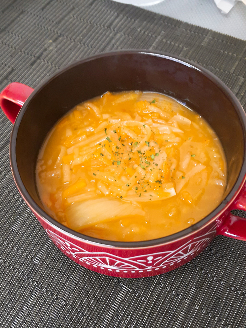 채식 수프 야채 수프 -  속이 든든해지는 한그릇  감자,당근,양파 수프!