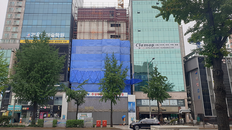 은평구 연신내역 건물 공사 현장 사진 103 효민아크로뷰 주상복합 아파트 신축현장 (korean construction)
