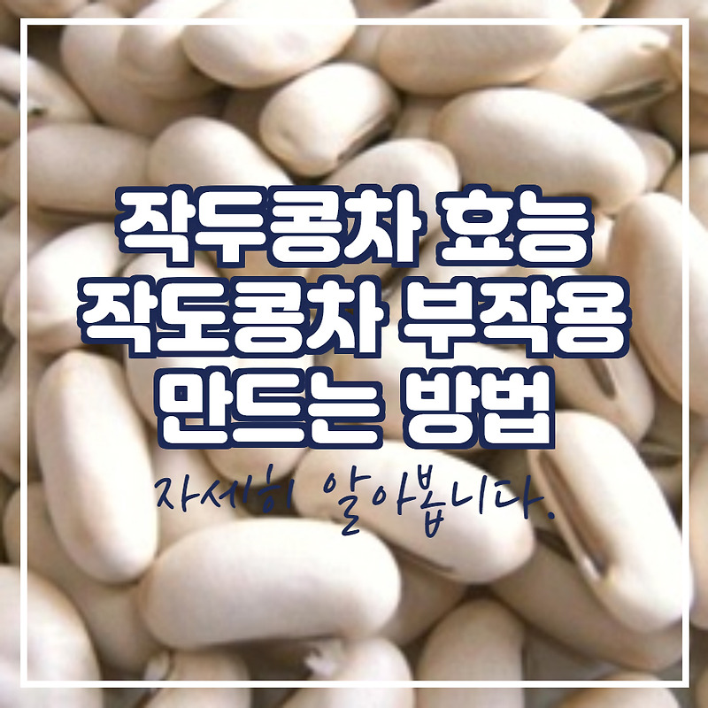 작두콩차 효능과 부작용 만드는 방법