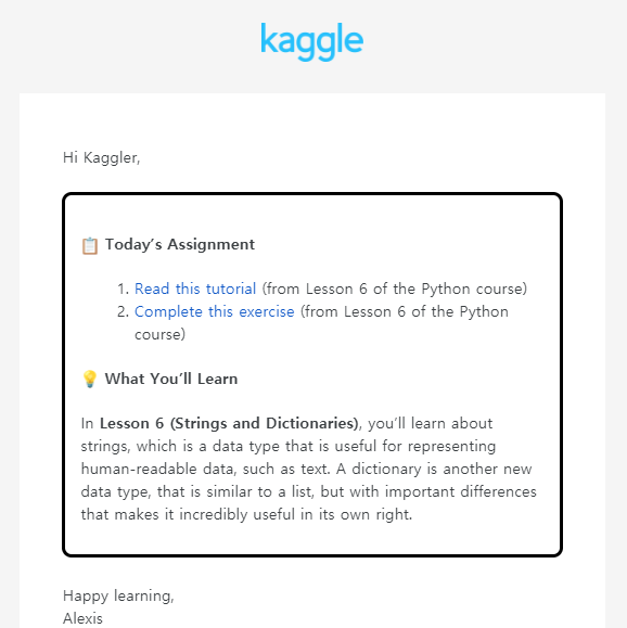 30 Days of ML with Kaggle [Day 6]-Strings and Dictionaries
