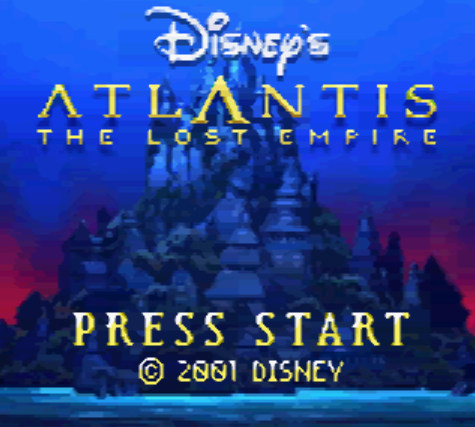 (GBC / USA) Atlantis The Lost Empire - 게임보이 컬러 북미판 게임 롬파일 다운로드