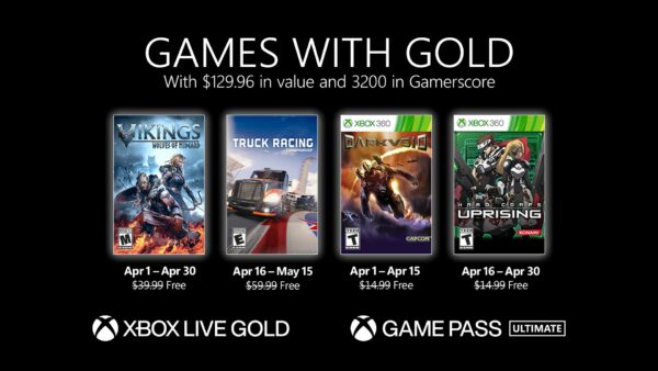 2021년 4월 Xbox Live Gold 무료 게임 발표 Vikings : Wolves of Midgard, Truck Racing Championship 등.