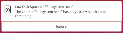 [VMware] Ubuntu HDD 파티션 용량 늘리는 방법 (Low Disk Space on Filesystem root)