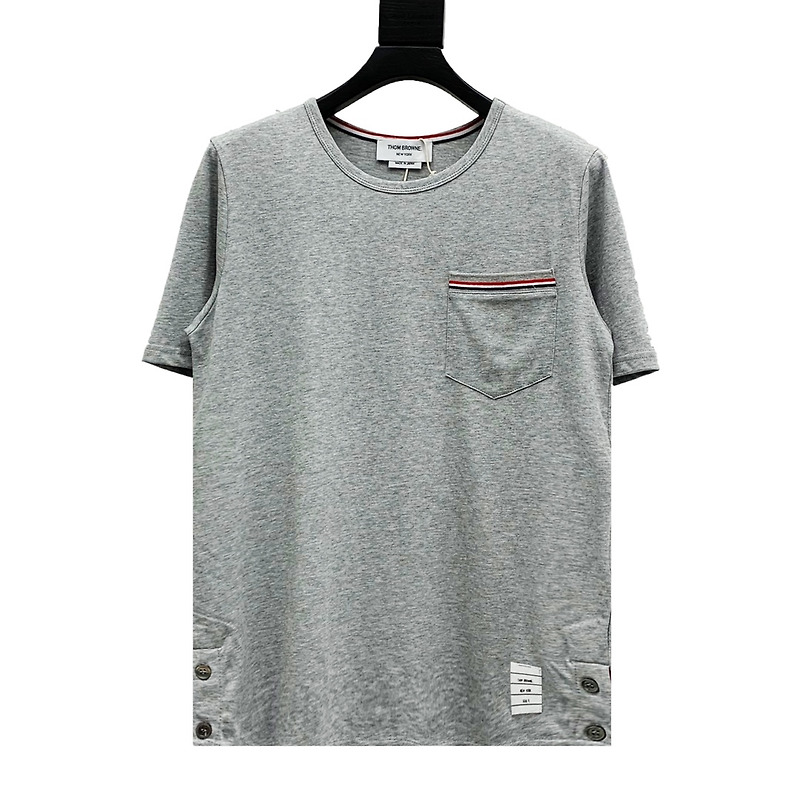 [THOM BROWNE] 톰브라운 RWB 포켓 트리밍 반소매 반팔 티셔츠 MJS010A01454100 (3 COLOR)