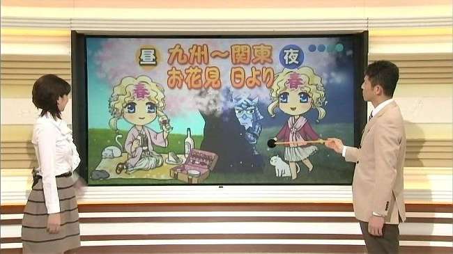 일본 공영방송 NHK의 흔한 일기예보 사계절 모에화(의인화) 클라스