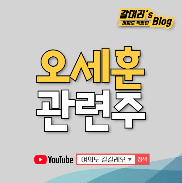 오세훈 관련주 및 프로필 (feat.대장주 진양화학)