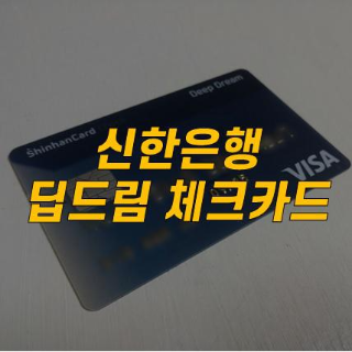 신한 체크카드 추천:) 신한은행 딥드림 체크카드 혜택