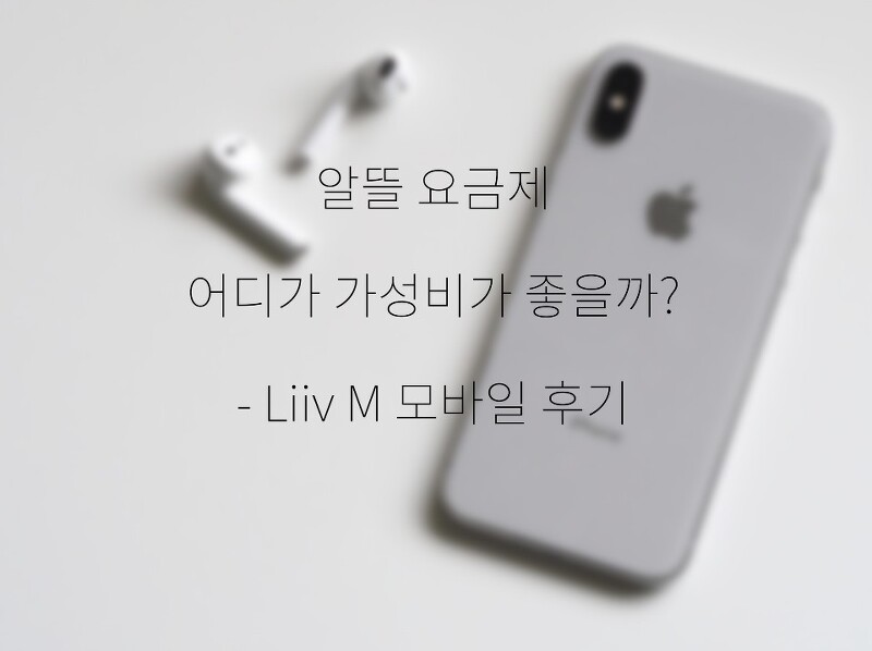 리브 엠(Liiv M) 모바일 알뜰폰 요금제 (feat. 친구결합 할인?)