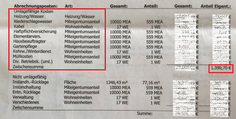 독일 월세 구조와 부대 비용 / 관리비 정산 방식 (Nebenkostenabrechnung)에 대하여 (feat. 독일 이민)