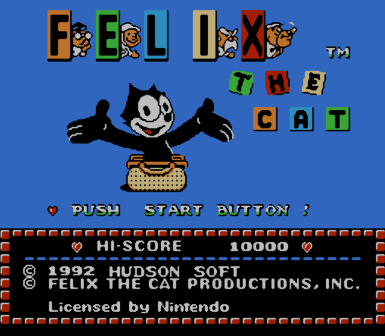 NES ROMS - Felix the Cat (EUROPE / 유럽판 롬파일 다운로드)