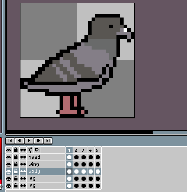 [Aseprite] 비둘기 Pixel