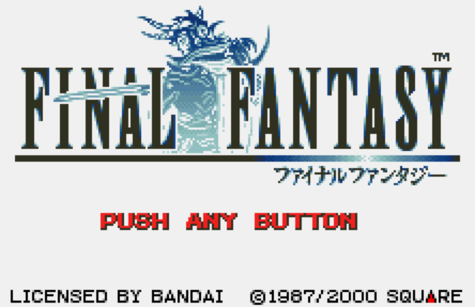 (스퀘어) 파이널 판타지 - ファイナルファンタジー Final Fantasy (원더스완 컬러 ワンダースワンカラー Wonder Swan Color - 롬파일 다운로드)