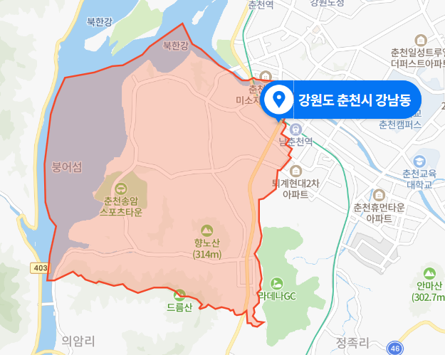 강원도 춘천시 강남동 남춘천중학교 3층 화장실 화재 (2020년 11월 9일 사건사고)