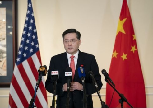 미국 주재 중국 대사에 친강 외교부 부부장 임명