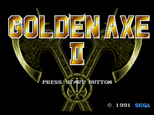 골든 액스 2 Golden Axe II World (메가 드라이브 - MD / Sega Genesis)